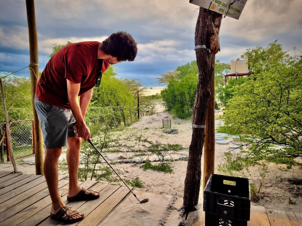 Eselbe Camp Backpackers Vandrehjem Nata Eksteriør billede